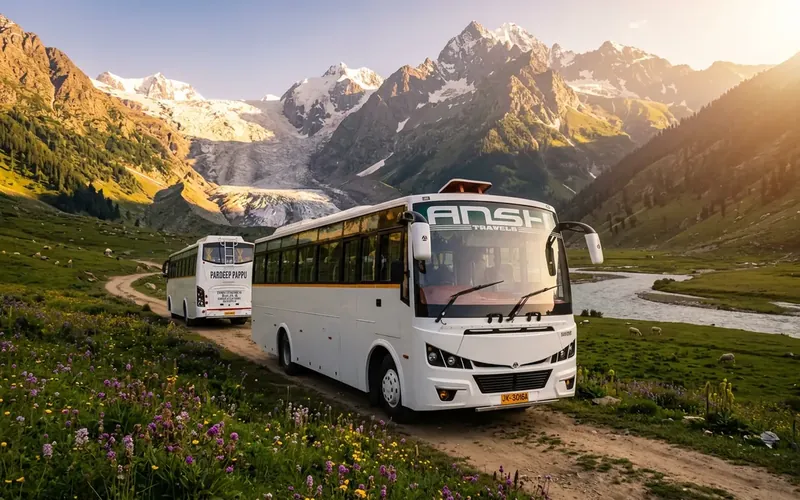 Pardeep Transport coach at Srinagar – Sonamarg